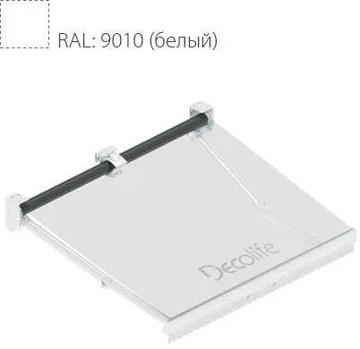 Маркиза Decolife G90 в цвете RAL 9010 белый